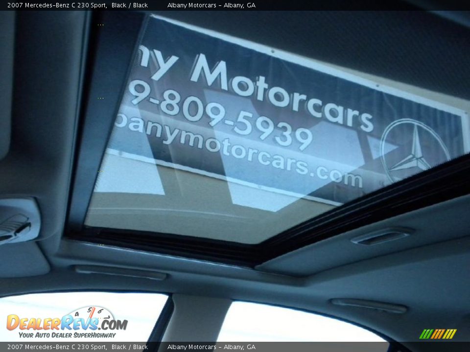 2007 Mercedes-Benz C 230 Sport Black / Black Photo #11