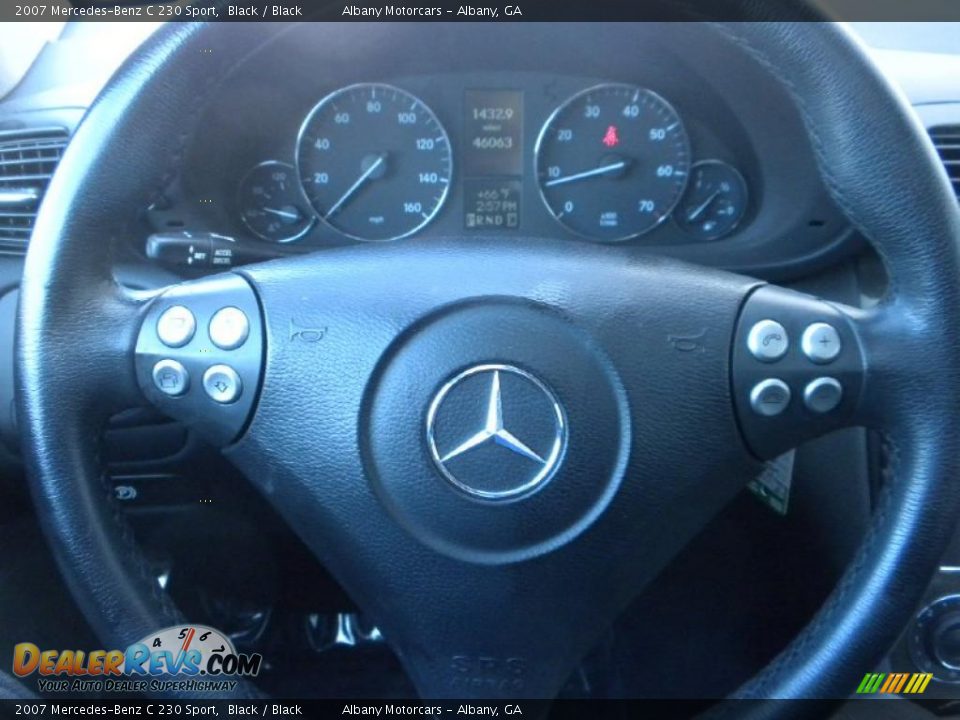 2007 Mercedes-Benz C 230 Sport Black / Black Photo #14