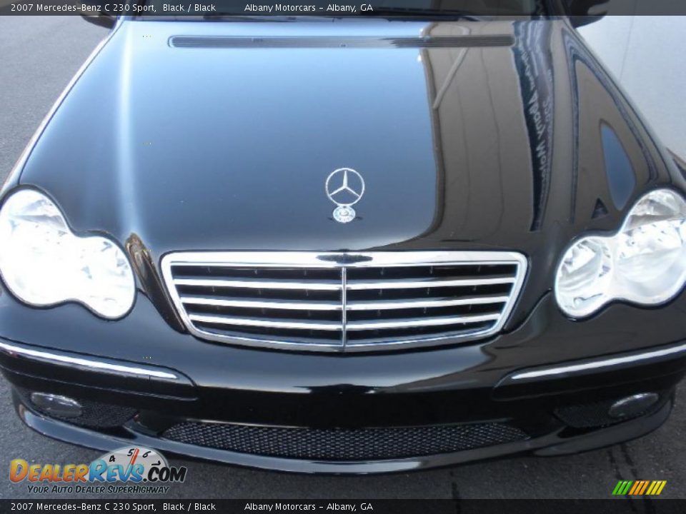 2007 Mercedes-Benz C 230 Sport Black / Black Photo #23