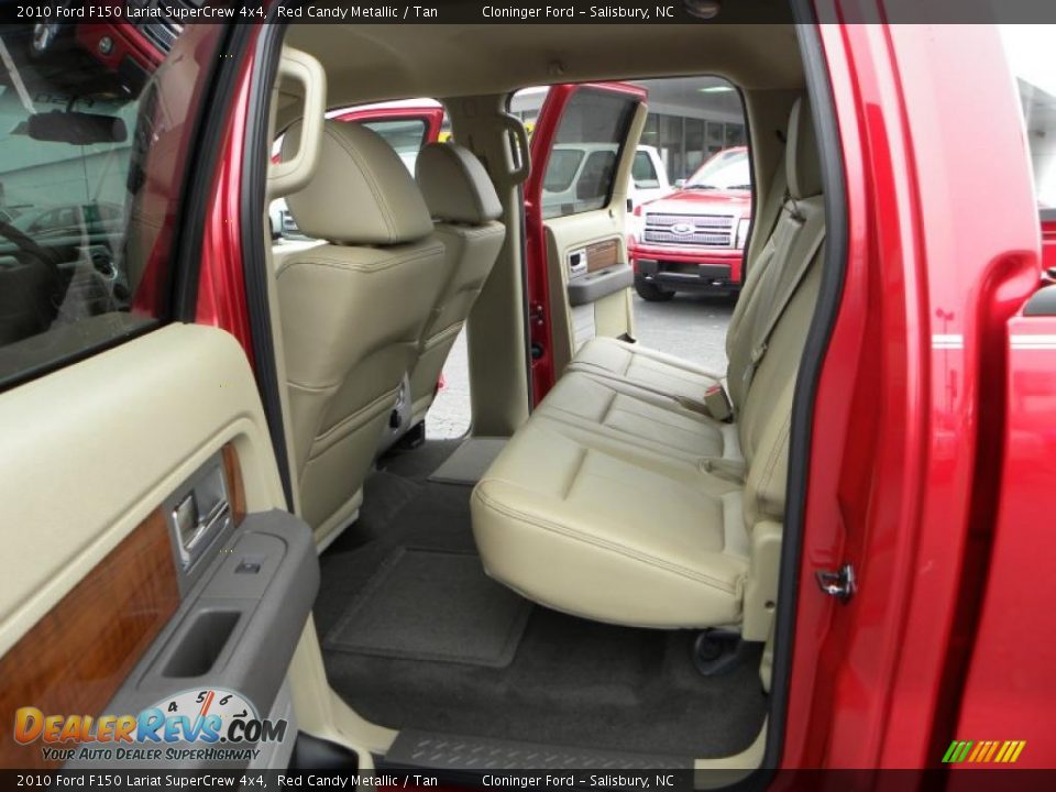 2010 Ford F150 Lariat SuperCrew 4x4 Red Candy Metallic / Tan Photo #9
