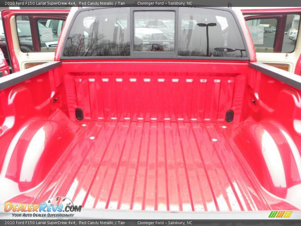2010 Ford F150 Lariat SuperCrew 4x4 Red Candy Metallic / Tan Photo #10