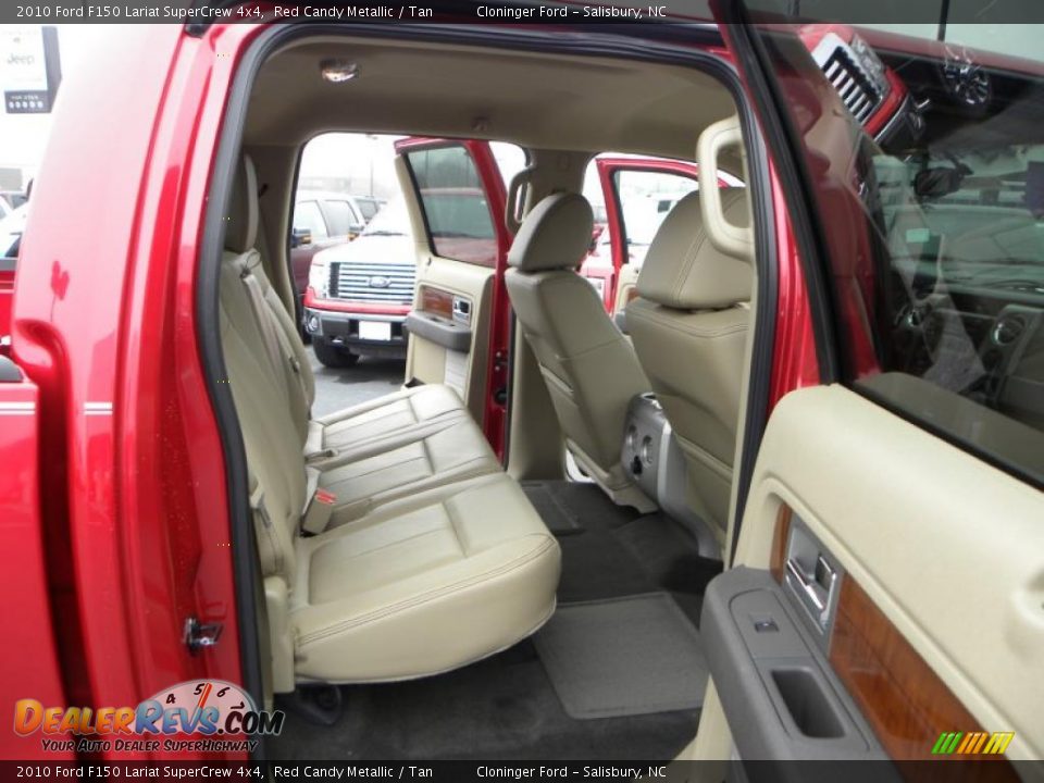 2010 Ford F150 Lariat SuperCrew 4x4 Red Candy Metallic / Tan Photo #11