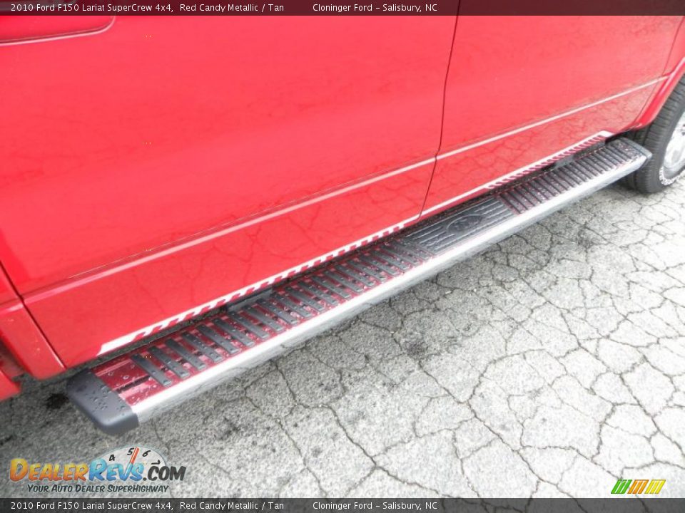 2010 Ford F150 Lariat SuperCrew 4x4 Red Candy Metallic / Tan Photo #14
