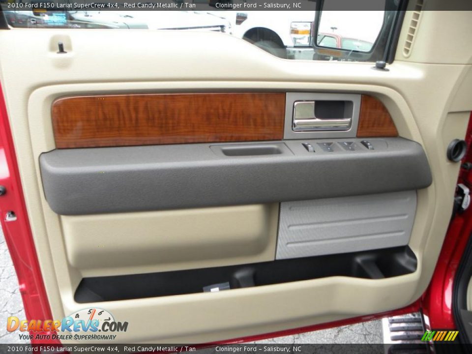 2010 Ford F150 Lariat SuperCrew 4x4 Red Candy Metallic / Tan Photo #16