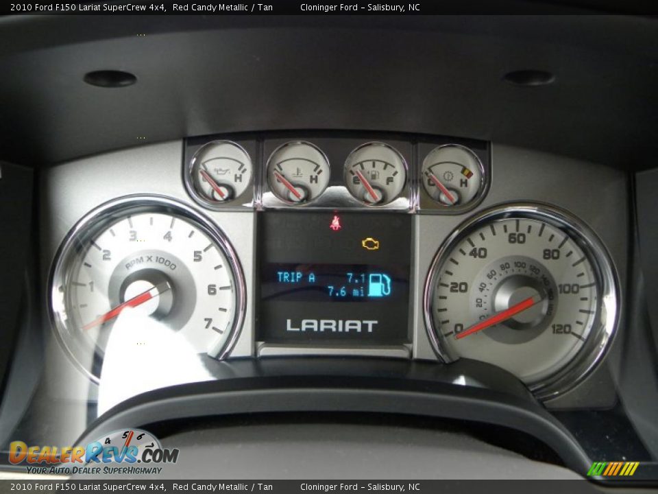 2010 Ford F150 Lariat SuperCrew 4x4 Red Candy Metallic / Tan Photo #18