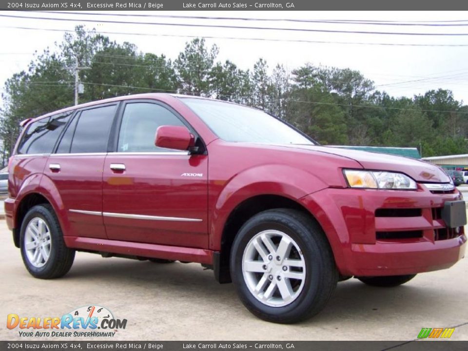2004 Isuzu Axiom XS 4x4 Excessive Red Mica / Beige Photo #1