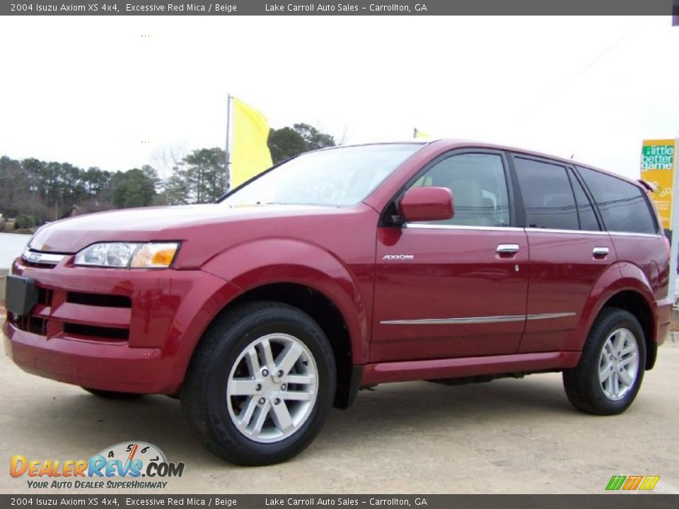 2004 Isuzu Axiom XS 4x4 Excessive Red Mica / Beige Photo #2