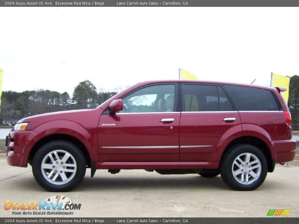 2004 Isuzu Axiom XS 4x4 Excessive Red Mica / Beige Photo #4
