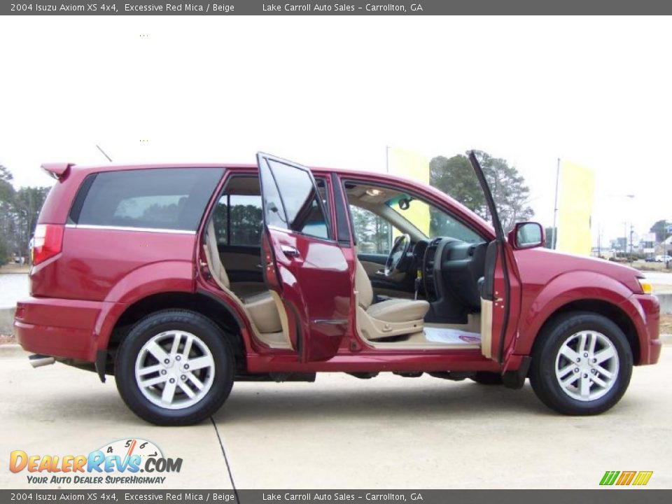 2004 Isuzu Axiom XS 4x4 Excessive Red Mica / Beige Photo #5