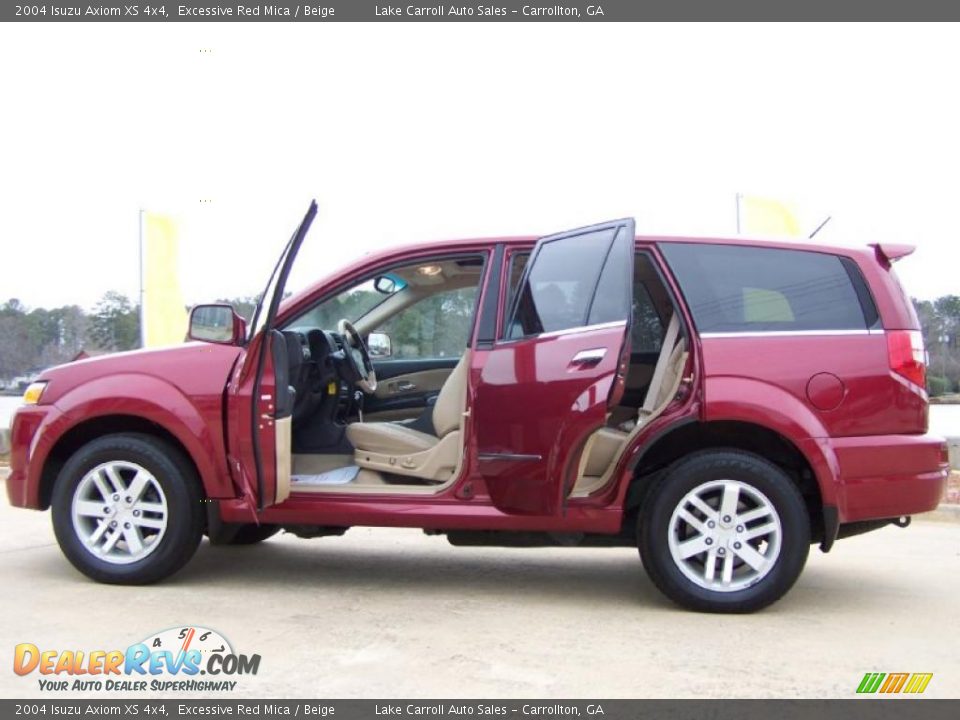 2004 Isuzu Axiom XS 4x4 Excessive Red Mica / Beige Photo #6