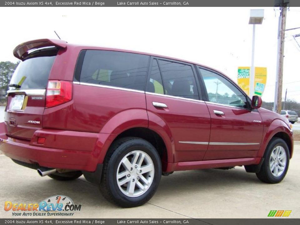 2004 Isuzu Axiom XS 4x4 Excessive Red Mica / Beige Photo #7