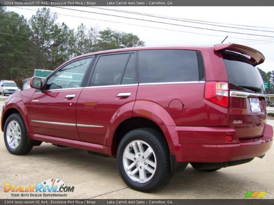 2004 Isuzu Axiom XS 4x4 Excessive Red Mica / Beige Photo #8