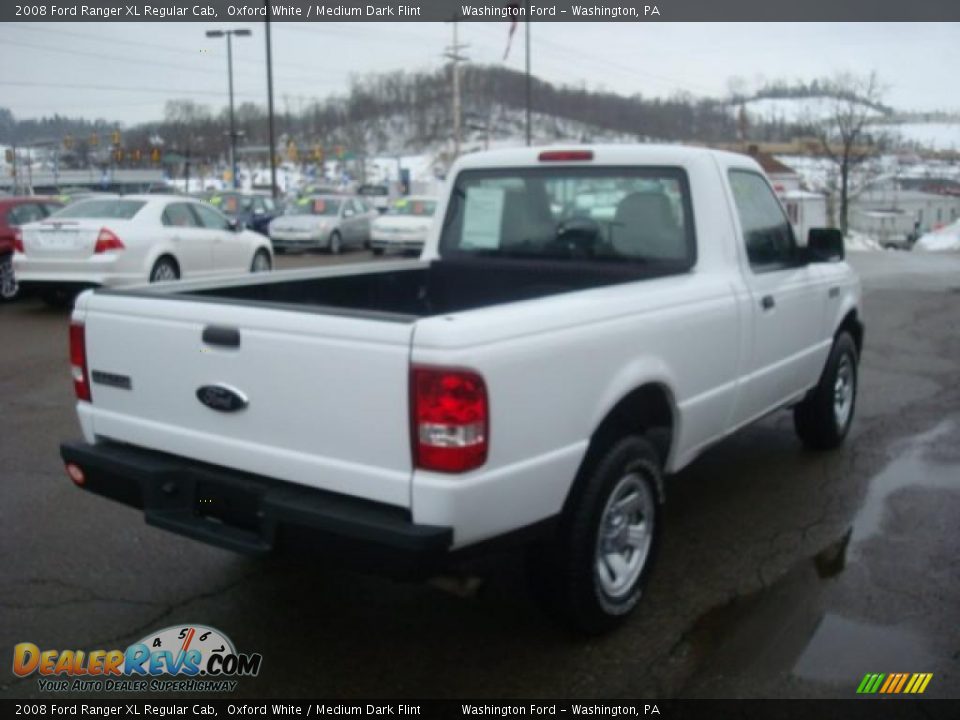 2008 Ford Ranger XL Regular Cab Oxford White / Medium Dark Flint Photo #4