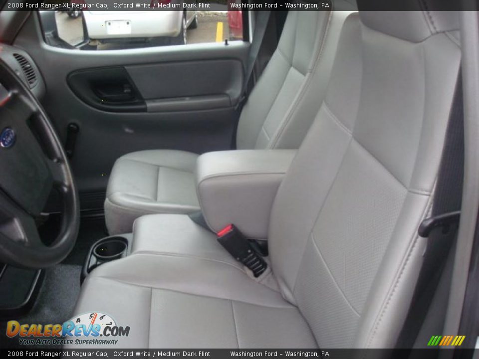 2008 Ford Ranger XL Regular Cab Oxford White / Medium Dark Flint Photo #7