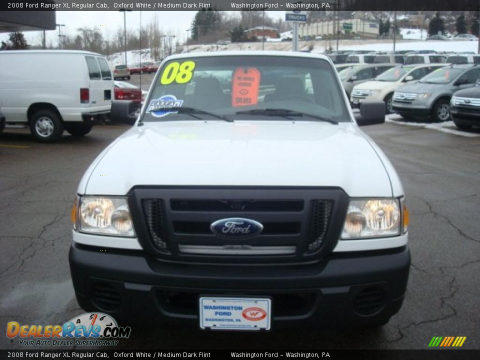 2008 Ford Ranger XL Regular Cab Oxford White / Medium Dark Flint Photo #10