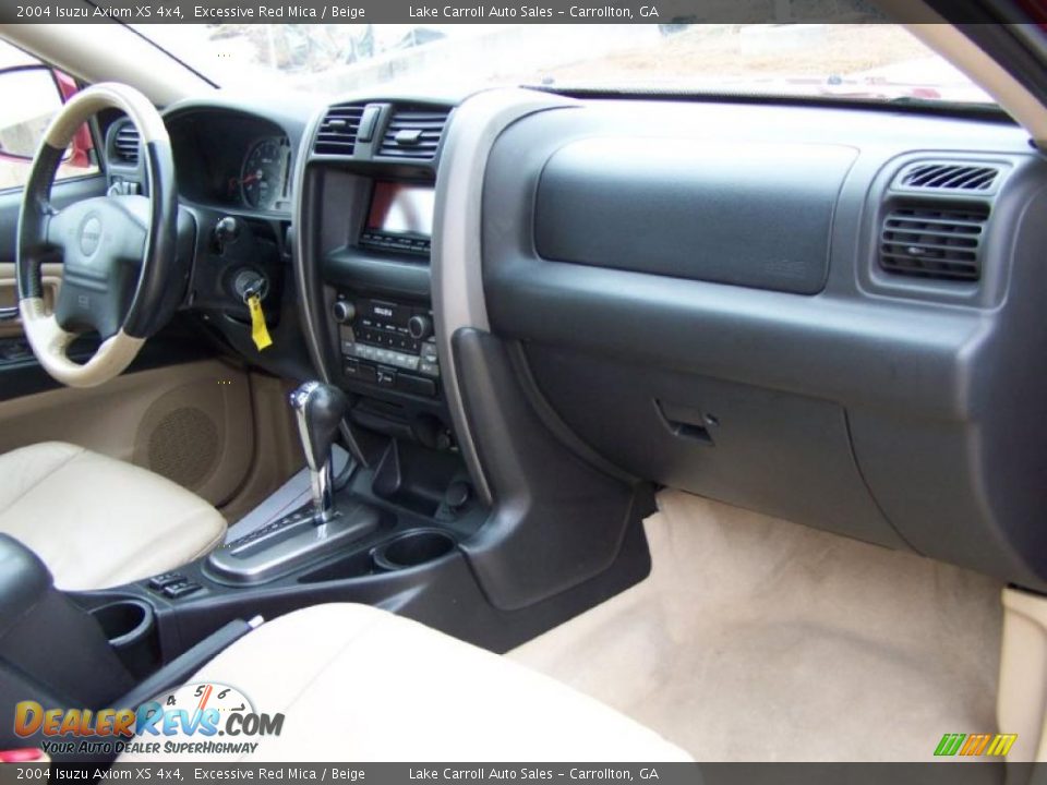 2004 Isuzu Axiom XS 4x4 Excessive Red Mica / Beige Photo #14