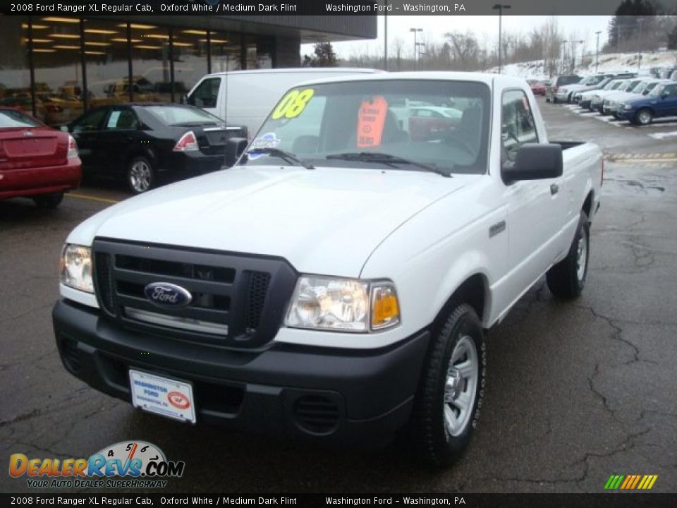 2008 Ford Ranger XL Regular Cab Oxford White / Medium Dark Flint Photo #11