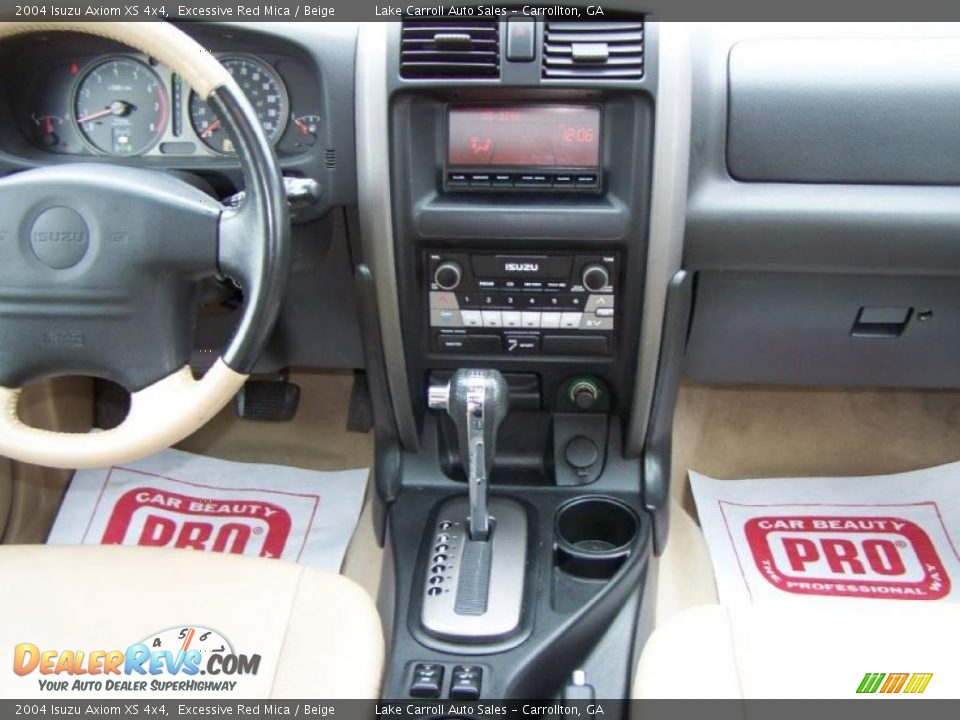 2004 Isuzu Axiom XS 4x4 Excessive Red Mica / Beige Photo #15