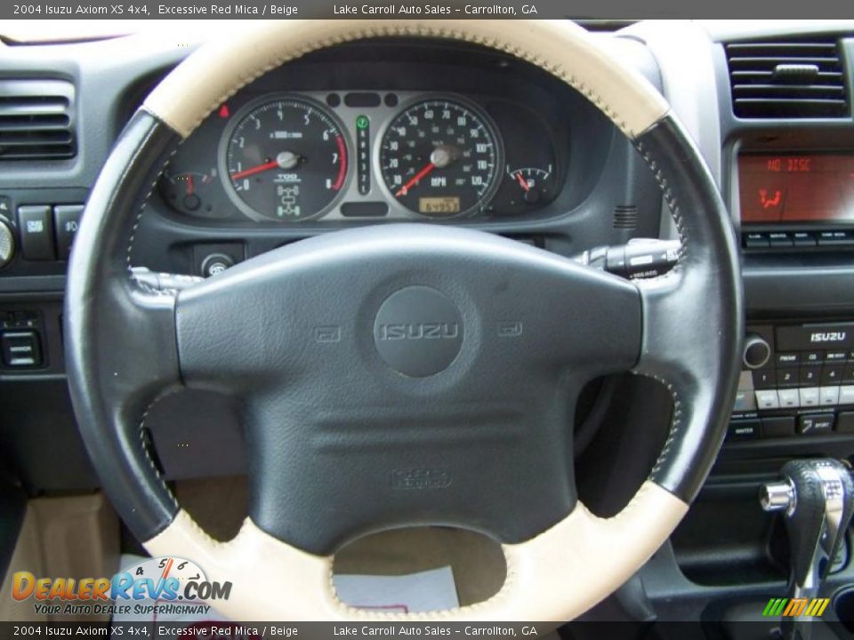 2004 Isuzu Axiom XS 4x4 Excessive Red Mica / Beige Photo #16