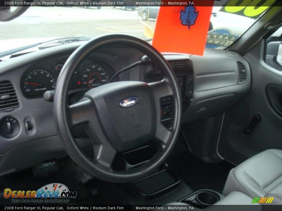 2008 Ford Ranger XL Regular Cab Oxford White / Medium Dark Flint Photo #17