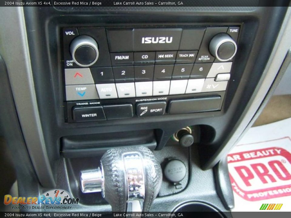2004 Isuzu Axiom XS 4x4 Excessive Red Mica / Beige Photo #24