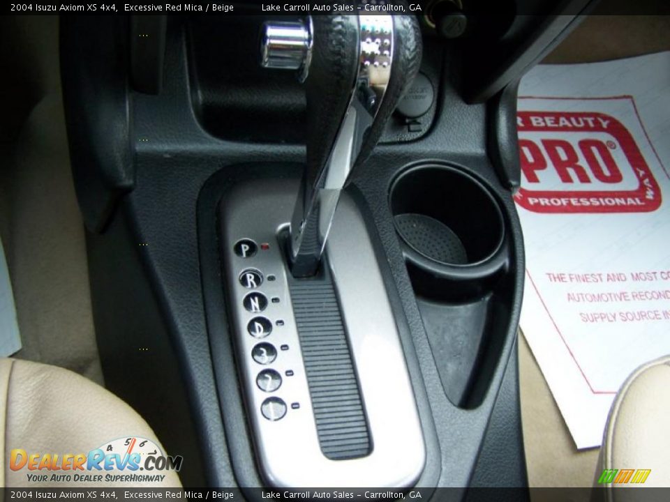 2004 Isuzu Axiom XS 4x4 Excessive Red Mica / Beige Photo #25