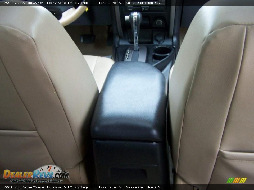 2004 Isuzu Axiom XS 4x4 Excessive Red Mica / Beige Photo #26