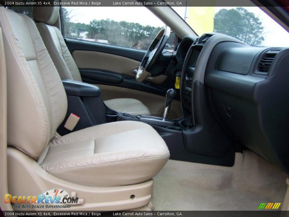 2004 Isuzu Axiom XS 4x4 Excessive Red Mica / Beige Photo #30