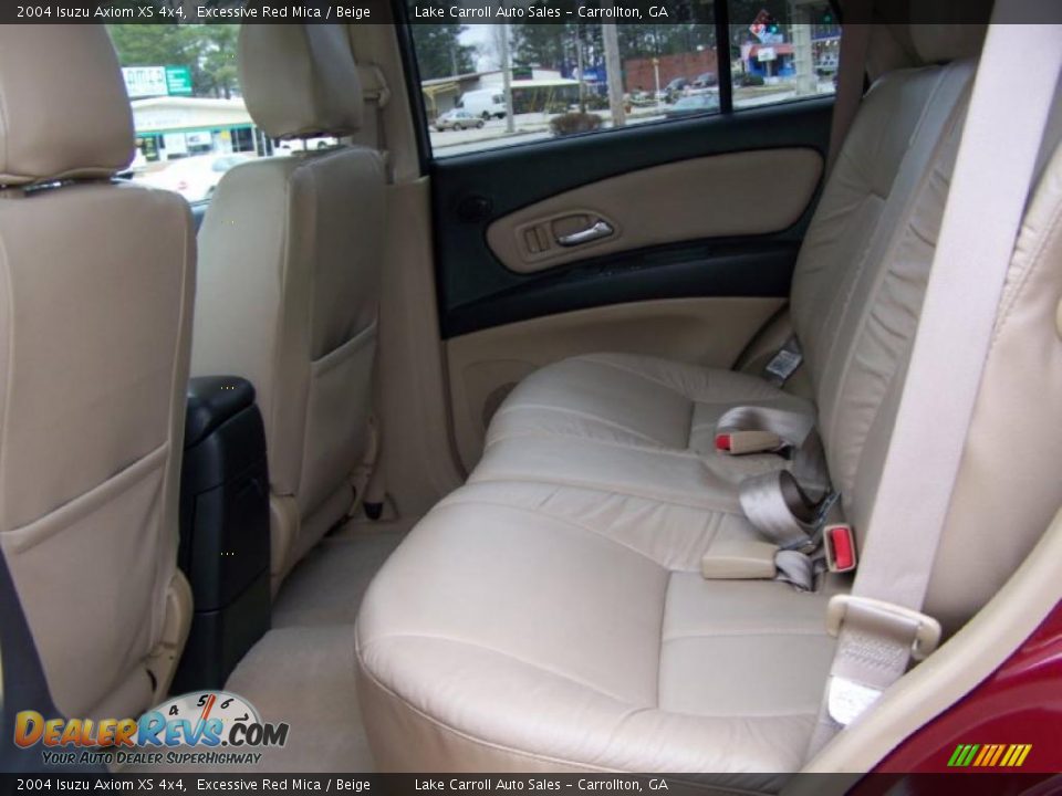 2004 Isuzu Axiom XS 4x4 Excessive Red Mica / Beige Photo #31