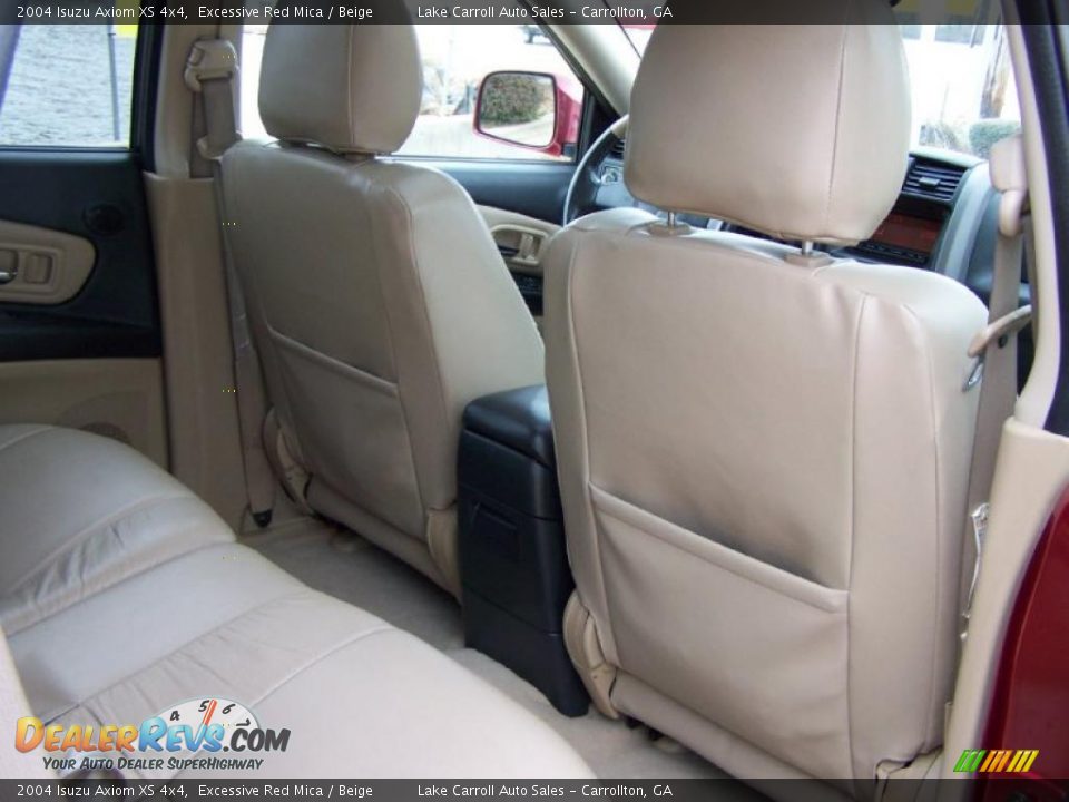 2004 Isuzu Axiom XS 4x4 Excessive Red Mica / Beige Photo #34
