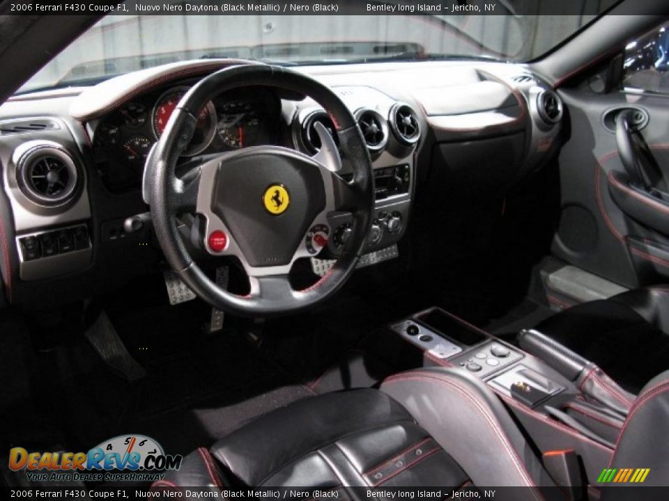 2006 Ferrari F430 Coupe F1 Nuovo Nero Daytona (Black Metallic) / Nero (Black) Photo #7