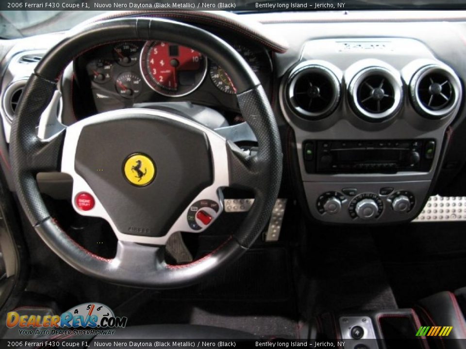 2006 Ferrari F430 Coupe F1 Nuovo Nero Daytona (Black Metallic) / Nero (Black) Photo #8