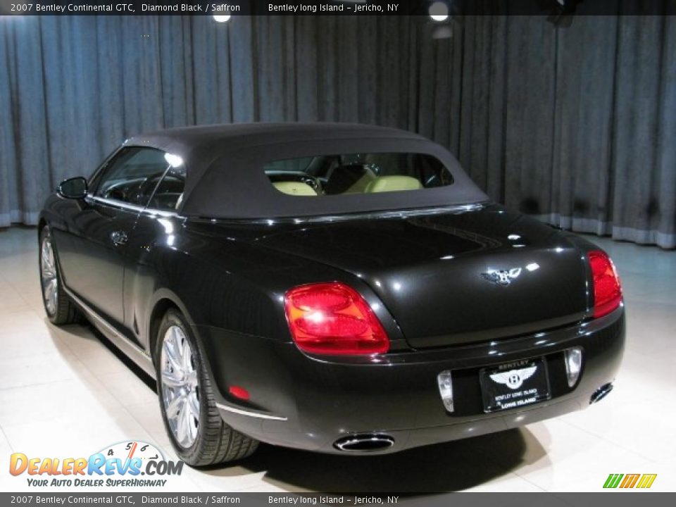 2007 Bentley Continental GTC Diamond Black / Saffron Photo #2