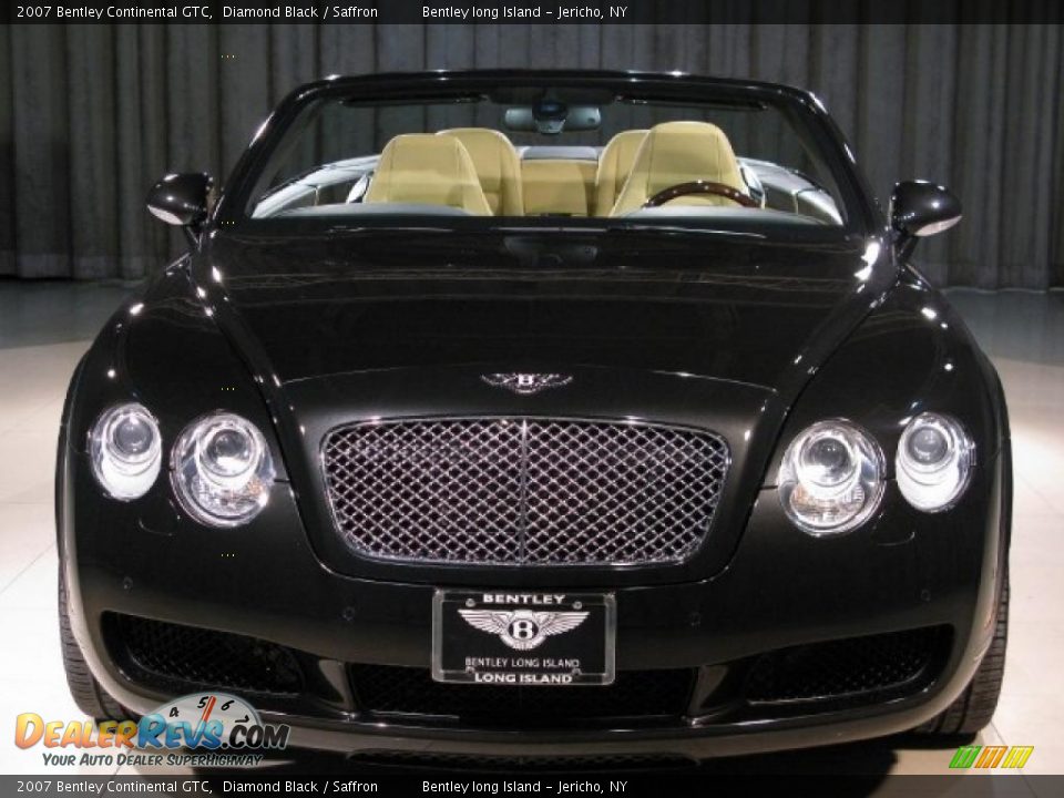 2007 Bentley Continental GTC Diamond Black / Saffron Photo #4