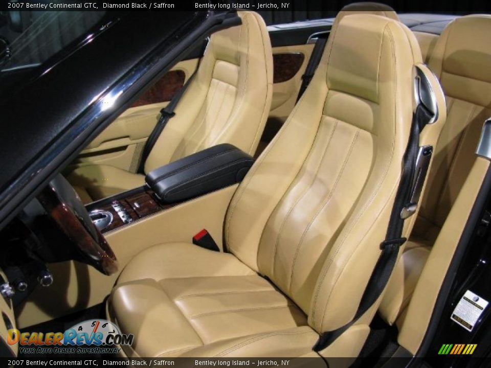 2007 Bentley Continental GTC Diamond Black / Saffron Photo #5