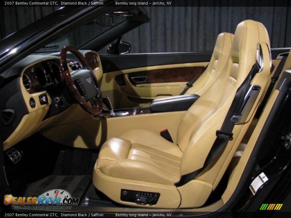2007 Bentley Continental GTC Diamond Black / Saffron Photo #6