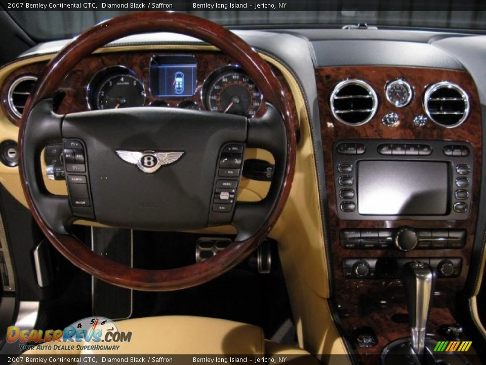 2007 Bentley Continental GTC Diamond Black / Saffron Photo #8