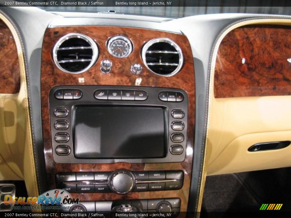 2007 Bentley Continental GTC Diamond Black / Saffron Photo #9
