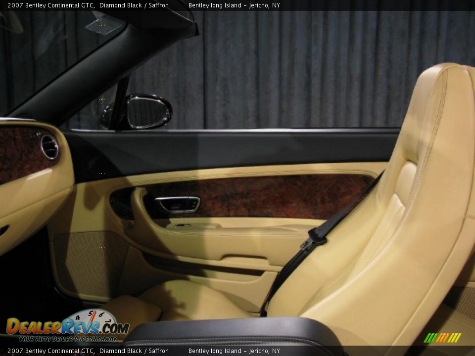 2007 Bentley Continental GTC Diamond Black / Saffron Photo #11
