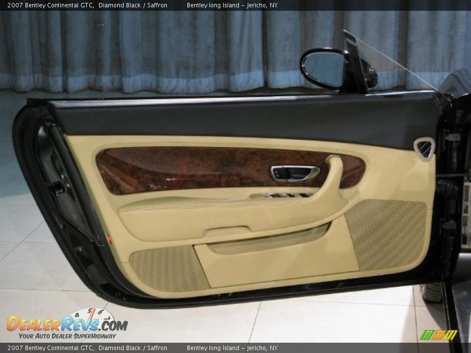 2007 Bentley Continental GTC Diamond Black / Saffron Photo #12