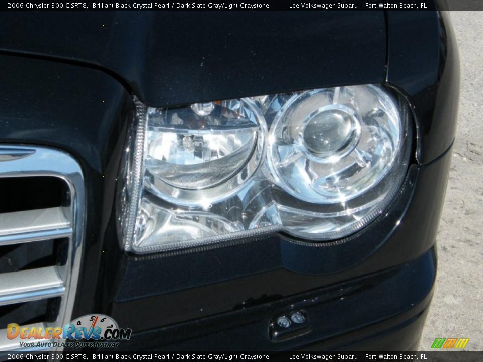 2006 Chrysler 300 C SRT8 Brilliant Black Crystal Pearl / Dark Slate Gray/Light Graystone Photo #9