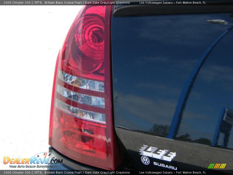 2006 Chrysler 300 C SRT8 Brilliant Black Crystal Pearl / Dark Slate Gray/Light Graystone Photo #10