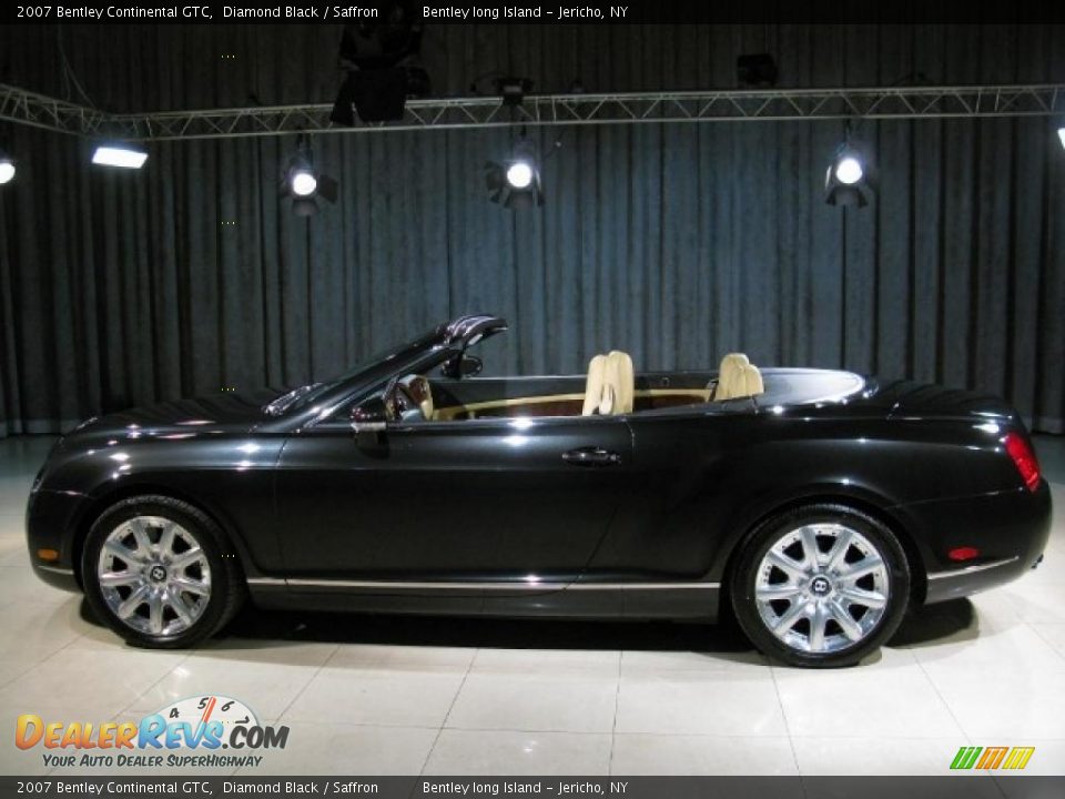 2007 Bentley Continental GTC Diamond Black / Saffron Photo #17