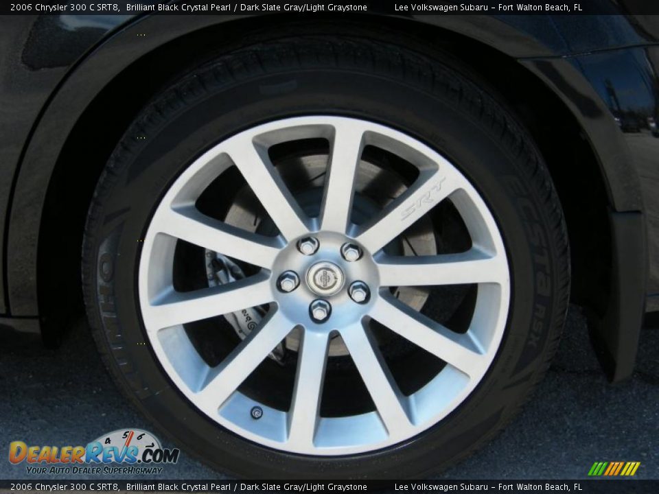 2006 Chrysler 300 C SRT8 Brilliant Black Crystal Pearl / Dark Slate Gray/Light Graystone Photo #11