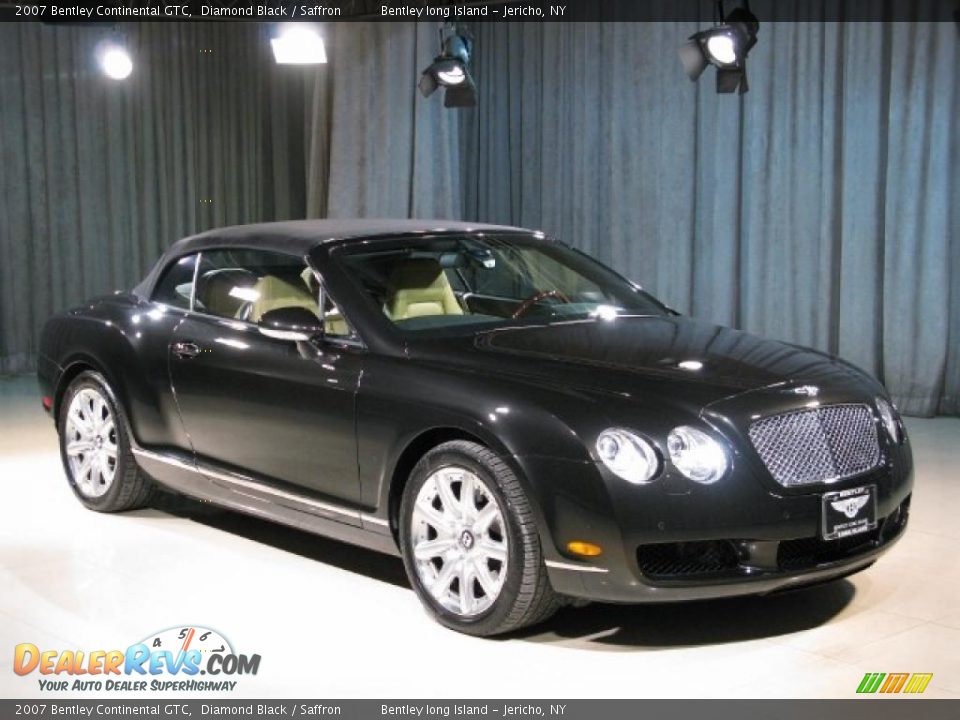 2007 Bentley Continental GTC Diamond Black / Saffron Photo #18