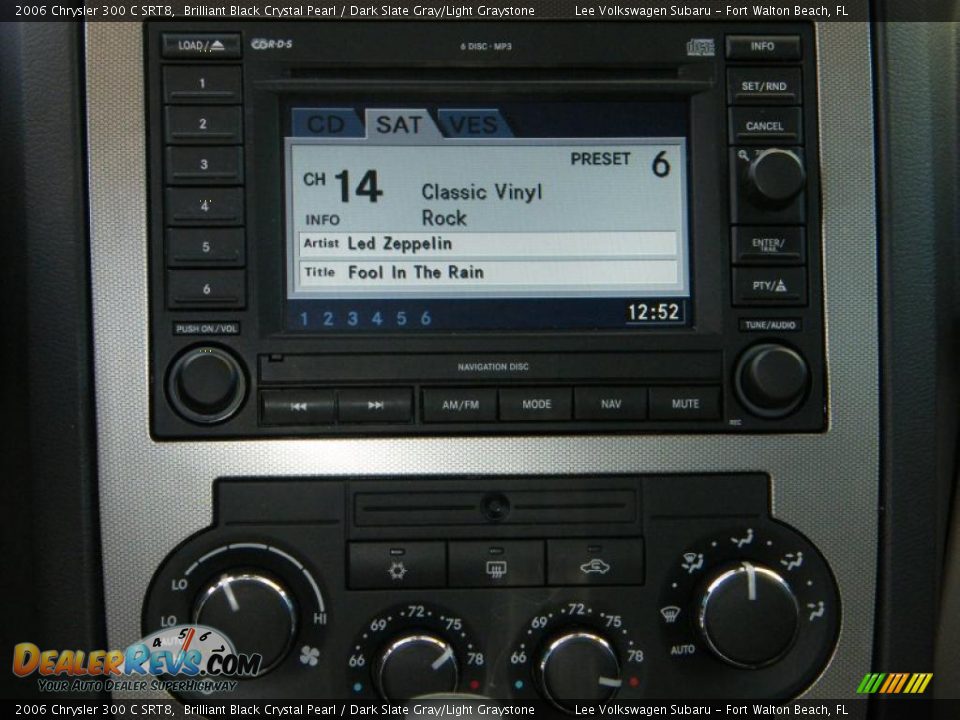 2006 Chrysler 300 C SRT8 Brilliant Black Crystal Pearl / Dark Slate Gray/Light Graystone Photo #20