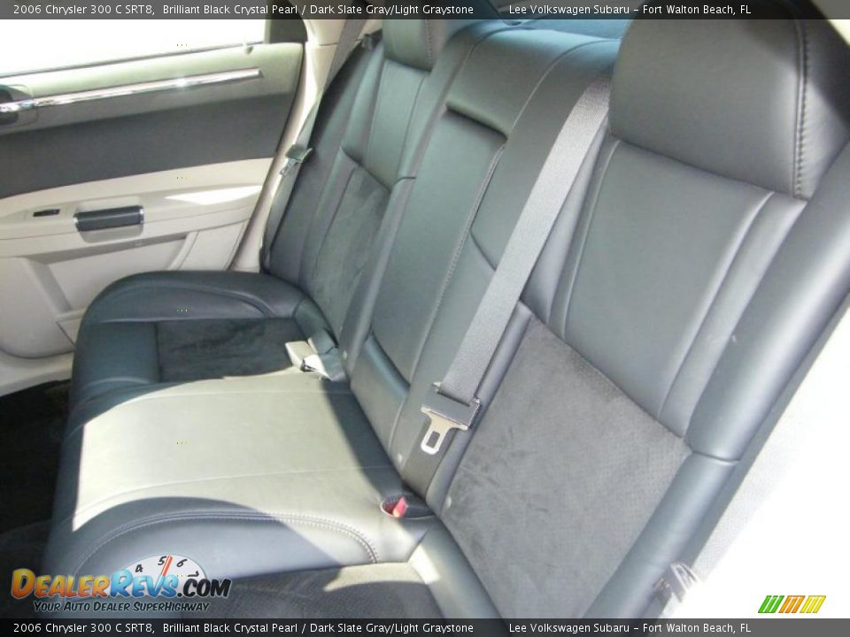 2006 Chrysler 300 C SRT8 Brilliant Black Crystal Pearl / Dark Slate Gray/Light Graystone Photo #22
