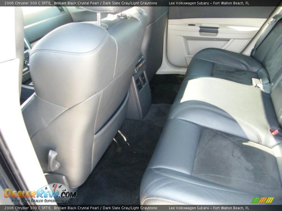 2006 Chrysler 300 C SRT8 Brilliant Black Crystal Pearl / Dark Slate Gray/Light Graystone Photo #23