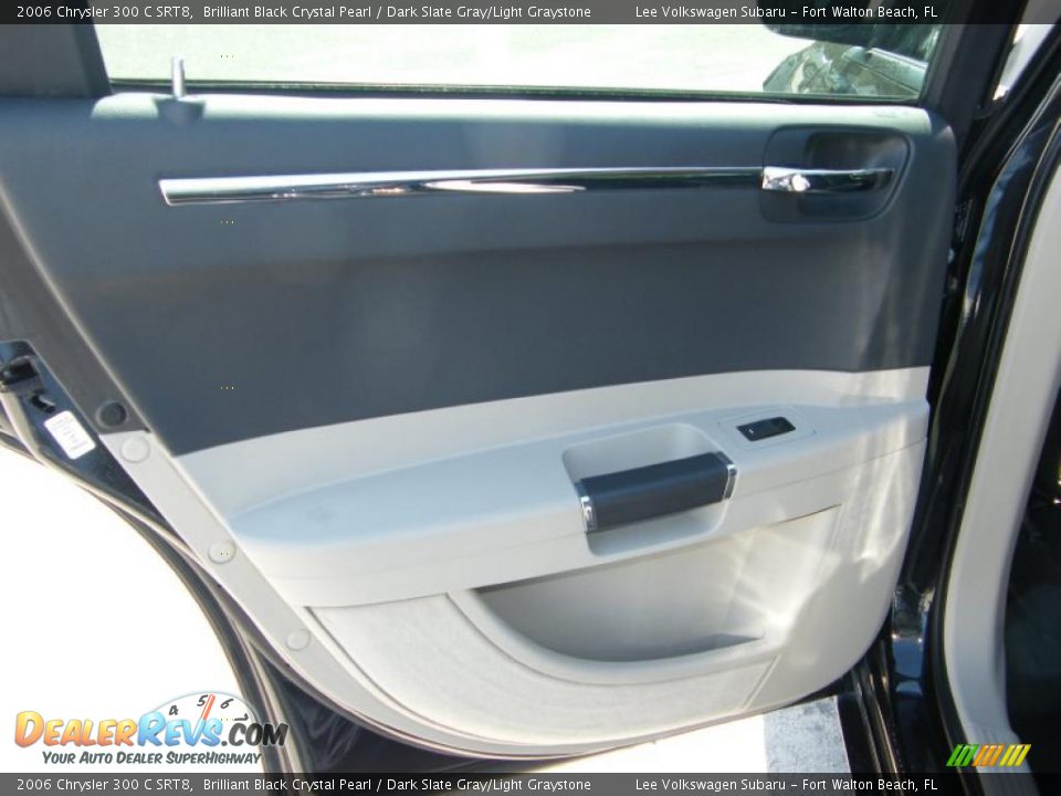 2006 Chrysler 300 C SRT8 Brilliant Black Crystal Pearl / Dark Slate Gray/Light Graystone Photo #24