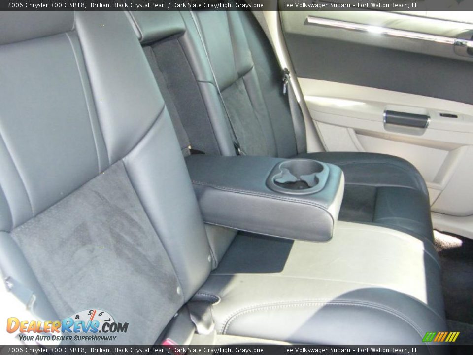 2006 Chrysler 300 C SRT8 Brilliant Black Crystal Pearl / Dark Slate Gray/Light Graystone Photo #27